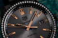 Tag Heuer Carrera Quartz 39mm Diamond Black Dial Black Steel Strap Watch for Women - WAR1115.BA0602