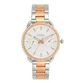 Fossil Tailor White Dial Two Tone Steel Strap Watch for Women - ES4396