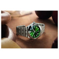 Breitling Chronomat GMT 40 Green Dial Silver Steel Strap Watch for Men - A32398101L1A1