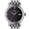 Tissot T Classic Bridgeport Black Dial Silver Steel Strap Watch For Men - T097.410.11.058.00