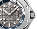 Audemars Piguet Royal Oak Offshore Diver Grey Dial Grey Rubber Strap Watch for Men - 15720ST.OO.A009CA.01