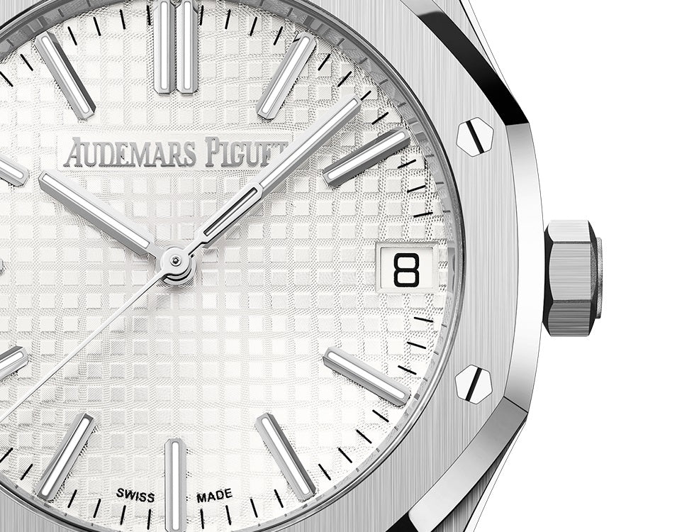 Audemars Piguet Royal Oak Automatic White Dial Silver Steel Strap Watch for Men - 15510ST.OO.1320ST.03