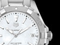 Tag Heuer Aquaracer Quartz Mother of Pearl Dial Silver Steel Strap Watch for Women - WBD131A.BA0748