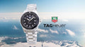 Tag Heuer Aquaracer Quartz Black Dial Silver Steel Strap Watch for Women - WAY131M.BA0748